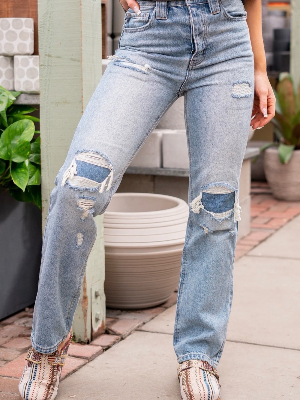 Kancan VINTAGE VIBE HIGH RISE 90S STRAIGHT JEANS - Picture 4 of 16